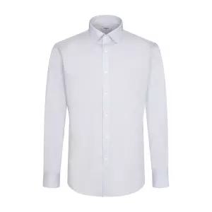 스판 모달 필라필 체크 스냅카라 슬림핏 긴팔 셔츠 RZRSL1955-GY