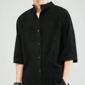 남자 차이나카라 린넨 7부 남방 캐주얼 반팔 셔츠남자마남방 차이나셔츠 오