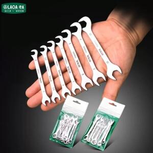LAOA 미니 더블 엔드 스패너 오픈 렌치 루 5mm-11mm로 휴대 가능