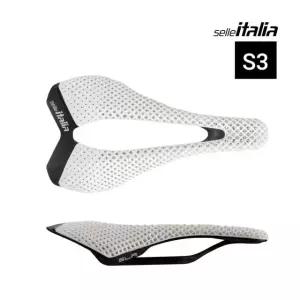 셀레이탈리아 SLR 3D 카본 오팔 화이트 S3 130x242mm 137g 카본 레일 자전거 안장 공식수입사