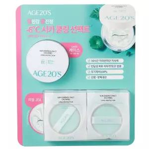 에이지투웨니스 시카 쿨링 선팩트 케이스 +리필2개 /선쿠션/피부쿨링효과/SPF50+/PA++++/AGE20S