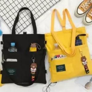 캔버스 에코백 다용도 데일리 캔버스 에코백 토트 숄더 숄더백 크로스 멀티 백팩 가방 여성