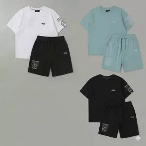 [롯데백화점]지프 스몰 로고 지구본 반팔 상하 세트 KR2TSU166 SET