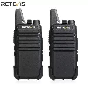 Retevis RT622 미니 2 Pcs VOX USB PMR 446 FRS 레스토랑 소매용 가 없는 휴대용 양방향 라디오 스테이션