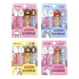 (팝콘) 2000 몰랑이 피규어 연필캡세트 1개(랜덤) 3탄