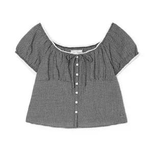 [롯데백화점]후아유 여성 Check Patterend Blouse 체크 블라우스 WHBLG2531F