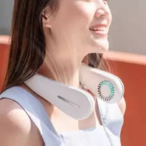 목걸이선풍기 휴대용 스포츠 무소음 선풍기 핸디 넥 쿨목토시 오픈형 목걸이