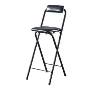 스탠딩 바의자 접이식 철제 폴딩 하이체어 모던 북유럽 홈바 업소용 80cm