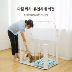 대형 케이지 강아지 철창 펜스 하우스 고양이 애견 펜 사육장 특대형 분리 울타리