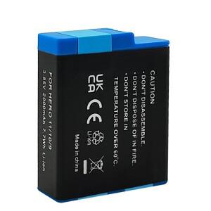 3.85V 2000mAh 배터리 고프로 히어로 10 9 스포츠 카메라용 완전 디코딩