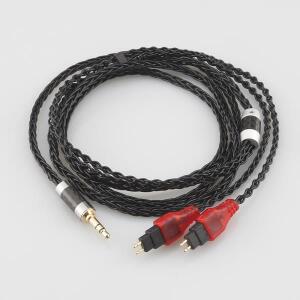 Audiocrast 8 코어 Sennheiser HD580 HD600 HDxxx HD660S 용 균형 잡힌 순수 실버 도금 이어폰 케이블