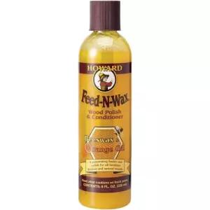 하워드 프로덕츠 Feed-N-Wax 우드 폴리시 및 컨디셔너 8온스 오렌지