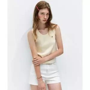 마리끌레르 티핑라인 니트 슬리브리스(MOFBKN40MIV) MOFBKN40MIV