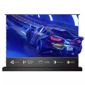 T-Prism 72인치~150인치 전동식 바닥 상승형 ALR UST 4K 프로젝션 스크린 TV 3D UHD 프로젝터용