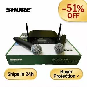 Shure GLXD4 Beta 58a UHF 무선 마이크 시스템 무대 노래 음성 파티용 전문 핸드헬드 다이나믹 스피커
