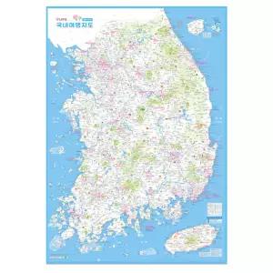 대한민국 전국 여행지도 국내 관광 대형 도로 핀스티커 포함