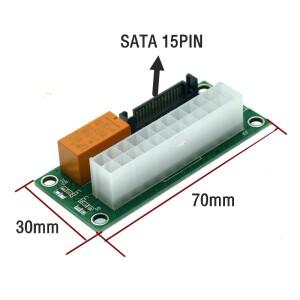 Add2psu 듀얼 Psu 전원 공급 장치 어댑터 Sync 스타터 익스텐더 ATX 24Pin To Molex SATA 4PIN 카드, BTC M