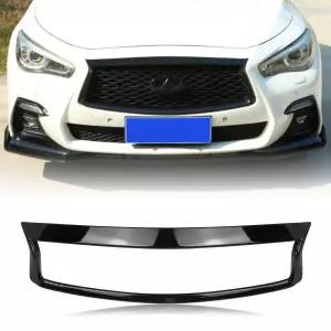 인피니티 Q50 Q50S 2018 2019 그릴 오버레이 베젤 트림 림 스트립 프론트 범퍼 후드 메쉬 그릴 프레임 커버
