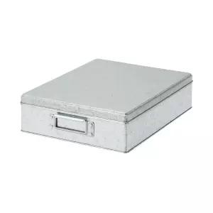 무인양품 함석 박스 리빙박스 L 8.5cm, 1단, 기타 함석 박스 L 4550344287910 504177