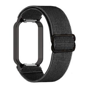 Xiaomi Mi Band 9 용 탄성 나일론 루프 팔찌 Redmi Band 3 스마트 팔찌 액세서리 용 액티브 스트랩 교체 Co