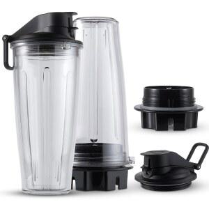 MRX SOLUTIONS 개인용 컵 어댑터는 VITAMIX 6300, 7500, - 적합 + 않음 5200, 5300, 780 자체 단열 클래식 누출 프리 방지 2개 호환되지 등에 BPA 591.5ML(20온스) 6500, 감지 모델과 블렌더