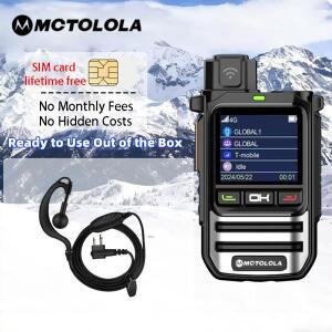 모토로라 4G PoC 무전기 글로벌 워키 평생 SIM 카드 5000km 장거리 하이킹 캠핑 양방향 통