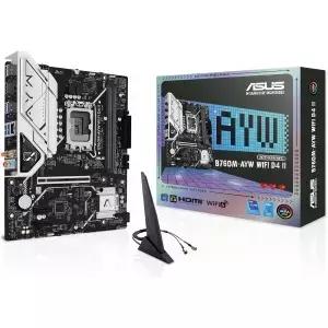 ASUS B760M-AYW WiFi D4 II 인텔 B760 LGA 1700 microATX 메인보드 PCIe 5.0 x16 지원 M.2 슬롯 2개 DDR4
