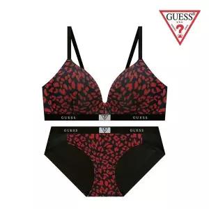[게스]노와이어 브라팬티세트 언더웨어 선물포장 레드호피 GCWBPB16BPB16RD LE1