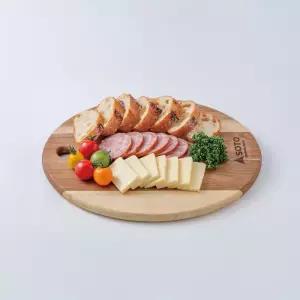 소토 나무 도마 원목 플레이팅 원형 우드 도마 ST-6501