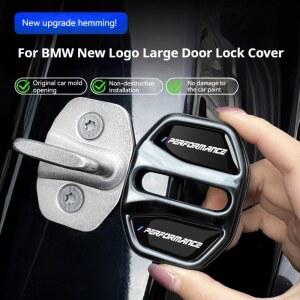 도어스트라이커 BMW3 5시리즈 X1X3X4X5 G01 G20 G32 F48 G45 G02 F15 G05 G07 G60용 자동차 도어 잠금 커버 4개 방지 보호 트림 액세서리