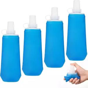 레몬로드 4종 접이식 소프트 물병 250ml TPU 손에 들고 수분 벨트 마라톤 여름 러닝 조끼 조깅 하이킹