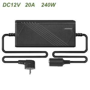 AC-DC 110v/220v-12V 변환기 20A 차량용 시거잭 소켓 전원 어댑터 팽창기 냉장고용