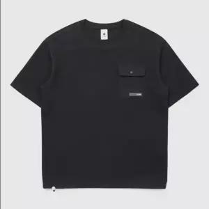 르꼬끄 QR121LRS23 남성 와플 루즈핏 반팔티 /  BLACK