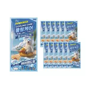 올덴 쿨링케어 헤어밴드형 6매+6매 땀흡수 쿨링패치 냉감 아이스 / 타올형 스카프형