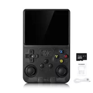 R36S 레트로 미니 게임기 리눅스 8.89cm IPS 4K 64G 듀얼 조이스틱 2만 게