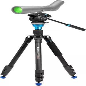 Benro A1883FS2PRO 알루미늄 삼각대 스팟팅 스코프 쌍안경 시야 소총 사거리 및 실외 부드러운 유체 헤드
