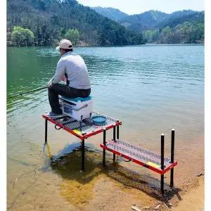 낚시용 좌대 발판 접이식 높이조절 바다 낚시 민물