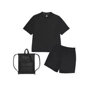 내셔널지오그래픽 N252UPB900 우븐 반팔반바지 2PACK CARBON BLACK 2026899