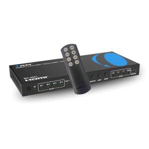 OREI 8K 4포트 HDMI 오디오 추출기 스위치 4X1(EARC /ARC 지원 U2013 48GBPS 2.1 4K@120HZ 돌비 비전 애트모스 CEC HDR10+ EARC에서 AV 리시버용 출력 리모컨 BK-4927