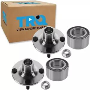 TRQ 2피스 앞 뒷바퀴 베어링 및 허브 키트 세트 1991-2002 포드 에스코트 1990-1994 마쓰다 323 1990-2005