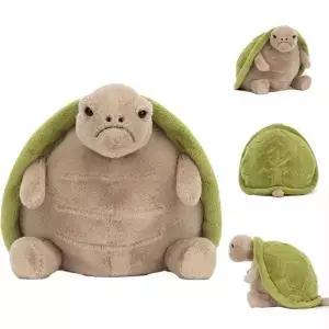 귀엽고 인기있는 티미 거북이 인형 - 녹색 부드러운 진정 효과가 생일 선물로 완벽