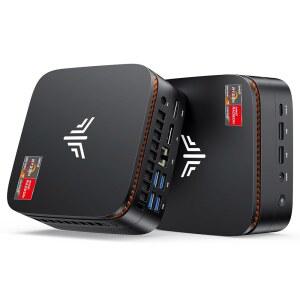 게이밍 PC, 하이퍼 H1 win-11 Pro Ryzen 4K LPDDR5 마이크로 컴퓨터 Pc, 최대 7 AMD 미니 SSD LAN/Wi-Fi6/BT5.2 4.75GHz) 트리플 디스플레이/2.5G 5500MT/s 7730U/6800U, 7735HS 24GB (비트 512GB