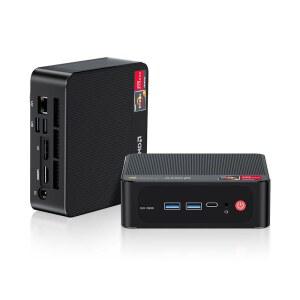 SER5 프로 미니 PC, AMD Ryzen DDR4 WiFi6, PCle3.0 4K@60Hz 32GB 컴퓨터 5825U(8C/16T, RAM 7 트리플 Type-C 지원 최대 SSD, DP+HDMI, 4.5GHz), BT5.2, 디스플레이, 500GB