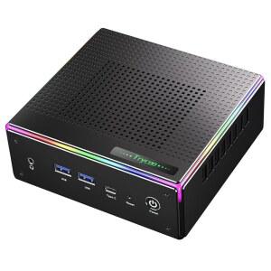 Trycoo HA-4 미니 게이밍 PC, AMD DDR5-5600 USB-C PCIe4.0 Ryzen 5.1GHz), 32GB (최대 및 7 PC 1TB 7840HS 2.5Gbps 프로세서 LAN/Wi-Fi6/BT5.2, SSD, RAM RGB