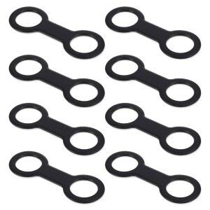 LXUEJIE 8PCS 스노클 키퍼, 실리콘 클립, 기어 스트랩 키퍼 물병 손잡이 교체, 마스크 커버 액세서리 예비 부품