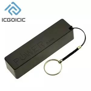 USB 케이스 키트 8650 배터리 충전기 모듈 Arduino 프로젝트용 케이블이 있는 DIY 박스 쉘 블랙