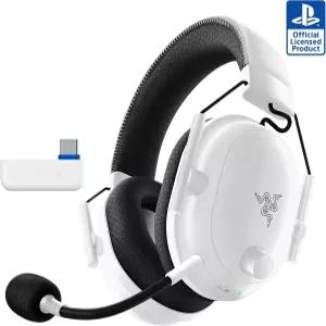 레이저 BlackShark V2 Pro 무선 PlayStation 게이밍 헤드셋 50mm 화이트