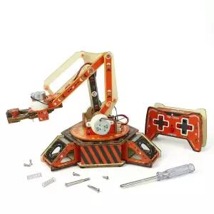 DIY 로봇 팔 제작 키트 원격 제어 기계 및 전자 공학 프로젝트 고급 STEM 과학 교실 필수품 홈스쿨 용품