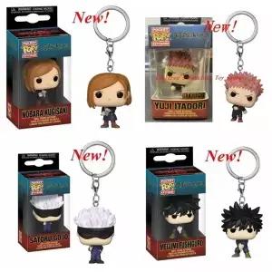 FUNKO 포켓 키체인 액션 피규어 컬렉션 장난감 선물용 최신 주술 가이센 메구미 유지 이타도리 노바라