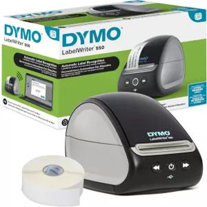 DYMO 라벨라이터 550 시리즈 프린터 - 브랜드 호환성 자동 인식 저폐기물 최적화 직접 열 인쇄 및 플라스틱